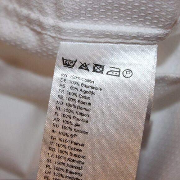 Eton White 100% Cotton Classic Button-Up Shirt Men’s 44  17.5 - Picture 8 of 10